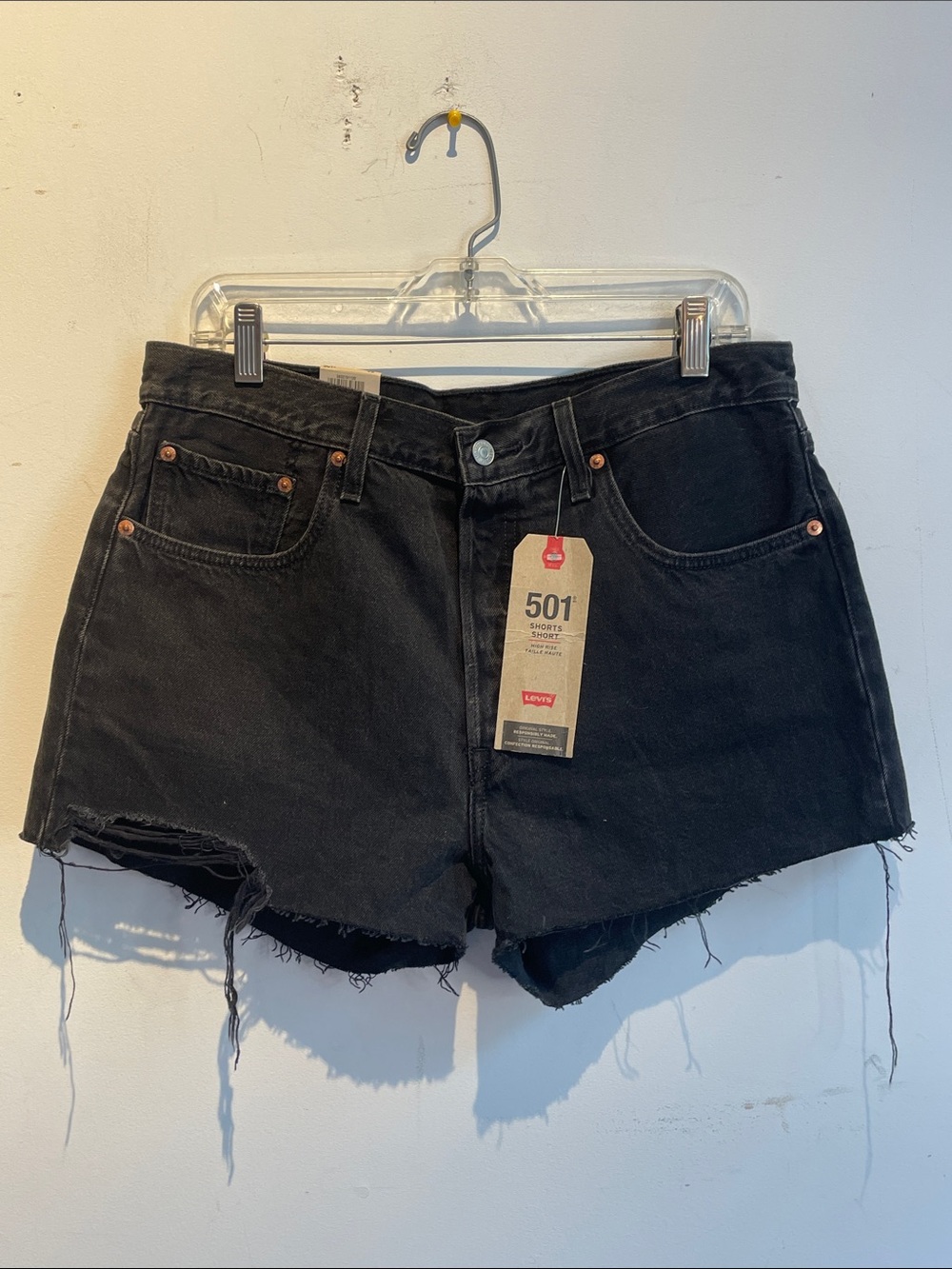 Levis 501 high rise Jean shorts